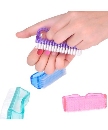 4-Piece Large Multicolor Handle Nail Brush Set for Effective Nail Cleaning - Buy Online on SooperMarket.com