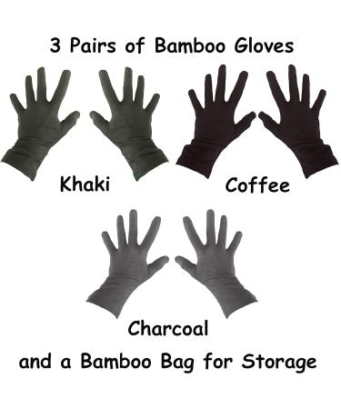 Bamboo Eczema Gloves for Women - Moisturizing Overnight Relief (3 Pairs) - Buy Online on SooperMarket.com