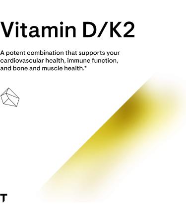 Thorne Vitamin D/K2 Liquid (Metered Dispenser) - Dietary Supplement with Vitamins D3 and K2 to Support Healthy Bones and Muscles - 1 Fluid Ounce (30 mL) - Buy Online on SooperMarket.com