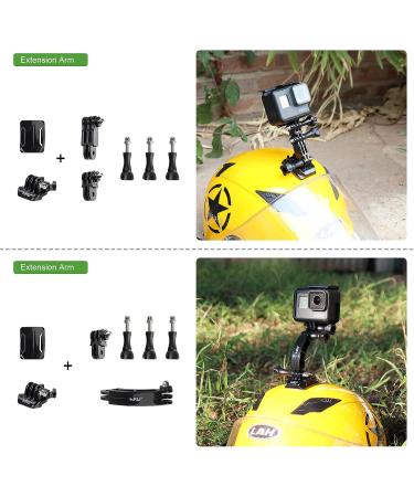 HSU 40-in-1 Accessory Bundle Kit for GoPro, DJI OSMO, AKASO, Campark, SJCAM & more - Compatible with Hero 11 10 9 8 7 6 5 4 3, Gopro Max - Buy Online on SooperMarket.com