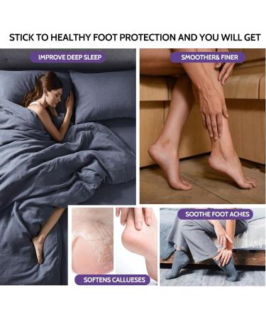 Foot Soak for Foot Spa Lavender 4PCs Foot Pack with Foot Soak Foot Scrub Foot Mask Foot Lotion Foot Care Jelly Pedicure Packs Foot Spa Soak for Dry Hard Rough skin Eliminate Fatigue (Lavender) - Buy Online on SooperMarket.com