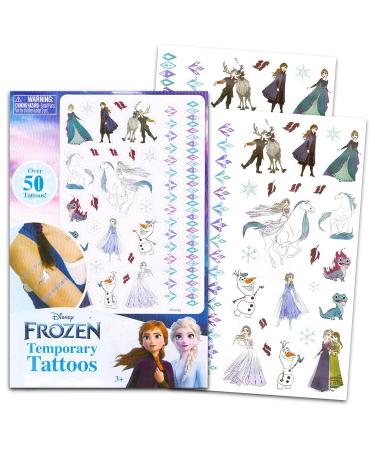Disney Frozen Temporary Tattoos Set - 50 Pcs | Savvi Official Merchandise - Buy Online on SooperMarket.com