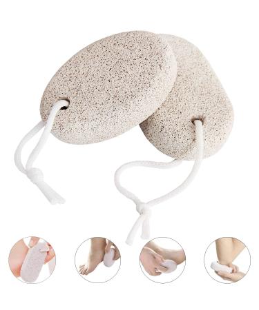 Natural Pumice Stone for Feet Callus (2 PCS)  Pinowu Foot Scrub Natural Foot File Exfoliation to Remove Dead Skin