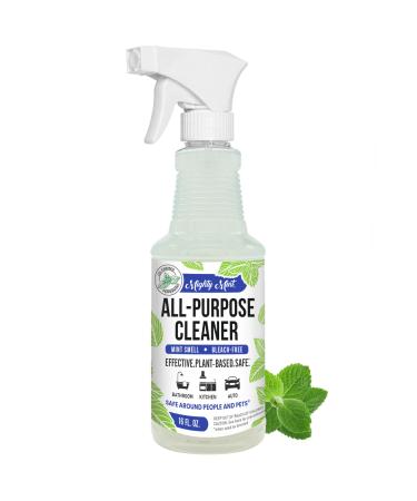 Mighty Mint All-Purpose Cleaner Non-Toxic Spray for Home Kitchen Bathroom Natural Peppermint Scent 16oz