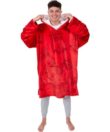 Official Liverpool FC Adult Fleece Poncho Hooded Blanket - Coco Moon Super Soft Changing Robe - Buy Online on SooperMarket.com