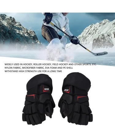 LUQEEG Ice Hockey Gloves - Breathable Lacrosse Gloves with Finger Protection | 10 Inches Nylon & EVA Foam for Players - Buy Online on SooperMarket.com