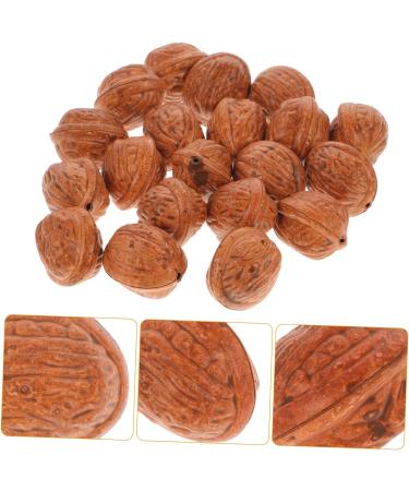 Alipis 20pcs Faux Fruit Decor Walnut Ornament Photo Props Walnut Artificial Food Fake Fruit Walnut Background Pretend Play Food Figure Lifelike Nut Ornament Wedding Birthday Present - Buy Online on SooperMarket.com