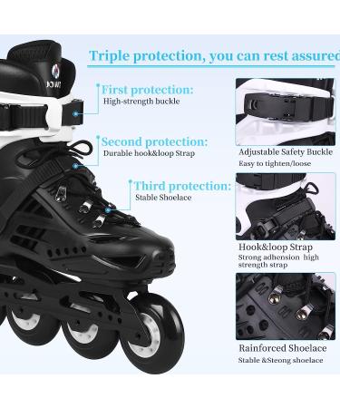 Unisex ABEC-7 Inline Skates - White Men's 11 / Women's 11.5 - 85A Wheels - Adult Fitness Skates - Buy Online on SooperMarket.com