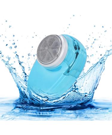 Cordless Beard Trimmer Cordless Professional Wet Dry Mini Arc Shaped Foil Beard Trimmer Rechargeable for Men on the Go (Blue) - Buy Online on SooperMarket.com