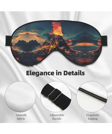 SSIMOO Volcano Soft Sleep Eye Mask - Breathable Black Eye Patch for Women | Perfect for Travel & Relaxation - Buy Online on SooperMarket.com