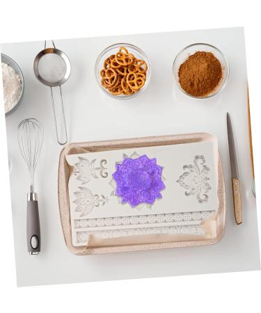 IMIKEYA Baroque Fondant Mold 3pcs Embossed Lace Mold 3D Non Stick Flower Candy Silica Gel Scroll Border Lace Molds 19.5X12X1CMx3pcs - Buy Online on SooperMarket.com