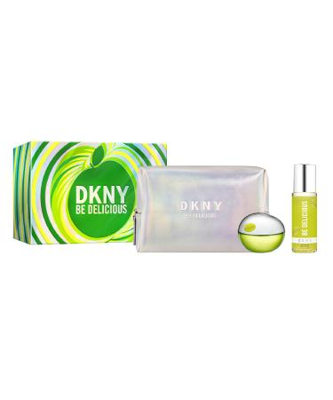 DKNY Be Delicious Eau de Parfum 3 Piece Gift Set (Perfume w/ Fragrance Mist)