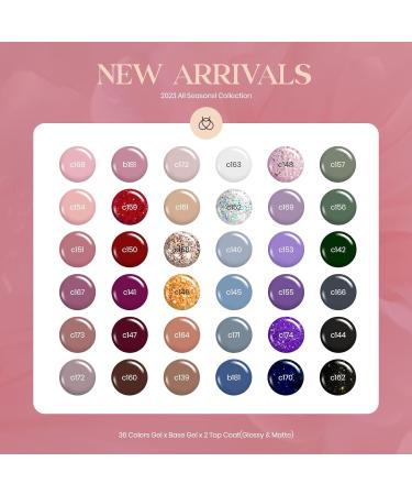 Beetles Gel Nail Polish Kit - 36 Popular Colors with Base, Glossy & Matte Top Coat - All Seasons Solid Sparkle Glitters - Perfect Gift for Women - Buy Online on SooperMarket.com