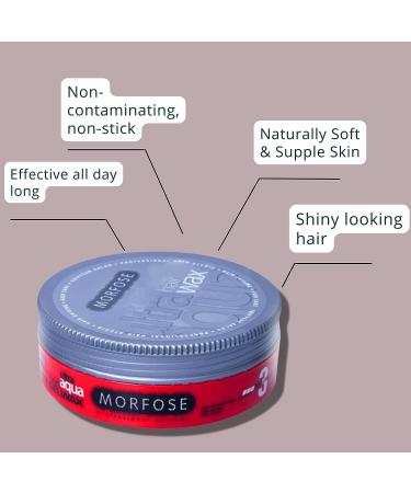 Morfose Ultra Aqua Hair Gel Wax - Strong Hold for Flyaways, Braids, Curls - Strawberry Scent - 5.92 fl oz - Buy Online on SooperMarket.com