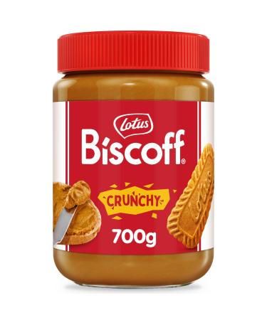 Lotus Biscoff - Sweet spread - Crunchy - Caramelised biscuit flavor - Vegan - Nut free - No colours or added flavours - 700g 700 g (Pack of 1) Crunchy