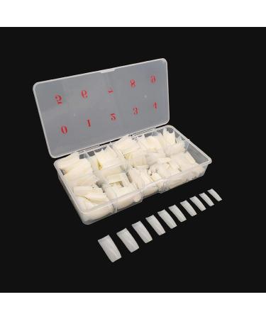 Natural False Nails 500 Pieces French Acrylic Nails Artificial Fake Nails False Nail Tip 10 Sizes With Box for Women Girls - Buy Online on SooperMarket.com