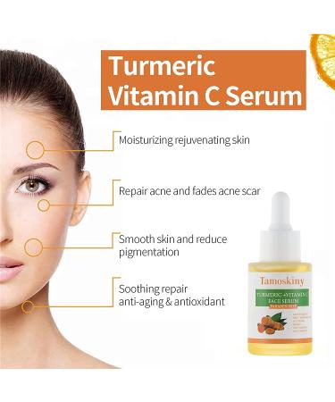 Turmeric & Vitamin C Dark Spot Corrector Serum | Anti-Aging & Moisturizing Formula for All Skin Types - 1oz - Buy Online on SooperMarket.com