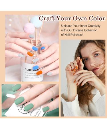 Gel Nail Polish Kit with 72W UV Lamp | Macaron Colors | Glossy & Matte Finish | Manicure DIY Set - Buy Online on SooperMarket.com