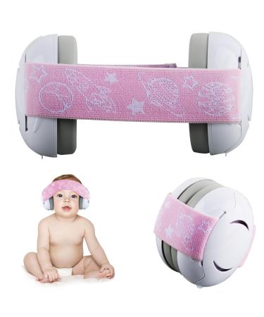 Darryy Baby ear protection officer - super comfortable ear protection officer reliable hearing protection for children and babies from 0 years hearing protection baby baby ear defenders and protectors pink