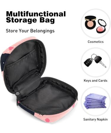 Kiss Me Pink Whale Sanitary Napkin Storage Bag | Menstrual Cup Pouch | Nursing Pad Holder | Tampon Bags | Portable Period Bag - Multi-colored - Buy Online on SooperMarket.com
