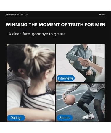 Skin Care Gift Set For Men - Cleanser Toner Moisturizing Lotion Face Care Set - Hydrates Moisturizes Oil Controls Deep Cleanses And Refines Pores Men's Gift Set For Valentine Birthday Christmas - Buy Online on SooperMarket.com