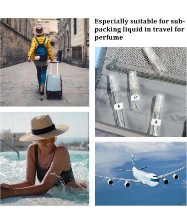 Benecreat 25 Pack 10ml Mini Fine Fog Spray Bottles - Transparent Glass Travel Atomizers for Perfume & Cosmetics - Buy Online on SooperMarket.com
