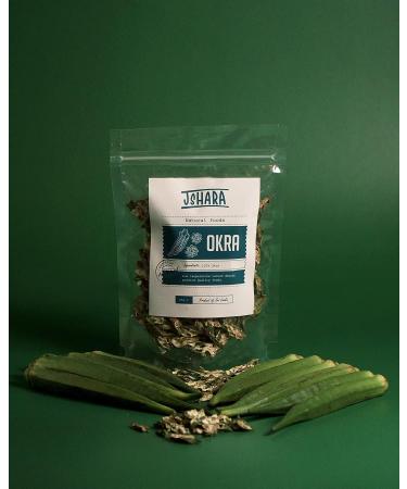 Dried Okra or lady's fingers Premium Quality dehydrated okra 25g healthy herbal tea - Buy Online on SooperMarket.com