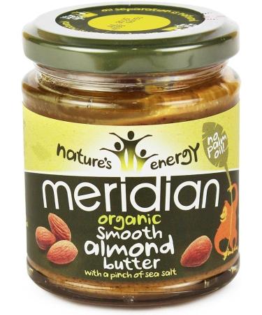 Meridian Organic Smooth Almond Butter with Salt 170g - Buy Online on SooperMarket.com