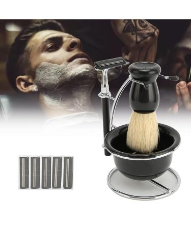Premium 5-in-1 Shaving Set for Men | Razor Brush Bowl & Stand | Manual Shaving Collection - International Shipping Available - Buy Online on SooperMarket.com