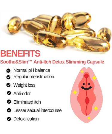 LONGLUAN Soothe&Slim Anti-Itch Detox Slimming Capsule - Removes Odor, Instant Results (5Box) - Buy Online on SooperMarket.com