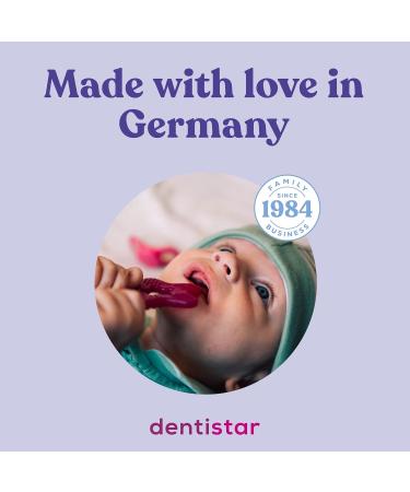 Dentistar Bei ring 2 Set - Soft Baby Teether for 3+ Months - Dental Aid & Massage - Made in Germany - Purple - Buy Online on SooperMarket.com