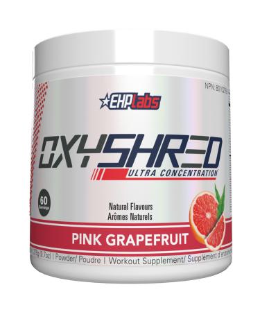 EHPlabs OxyShred Thermogenic Pre Workout Powder & Shredding Supplement - Preworkout for Men & Women Sugar Free Energy Powder with 150mg of Caffeine - Pink Grapefruit 60 Servings