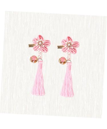 ibasenice 1 Pair Tassels Hairclips Hair Barrettes for Girls Hair Accessories for Girls Flower Hair Accessories Polymer Clay Cane Kids Hair Accessories Qipao Chinese Style Pair Clip Child - Buy Online on SooperMarket.com