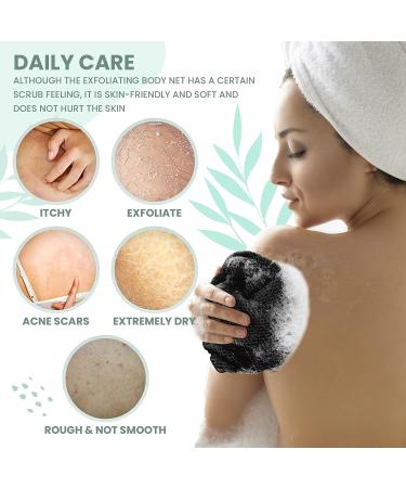 Authentic African Black Net Sponge - Exfoliating Shower Sponge - Buy Online on SooperMarket.com
