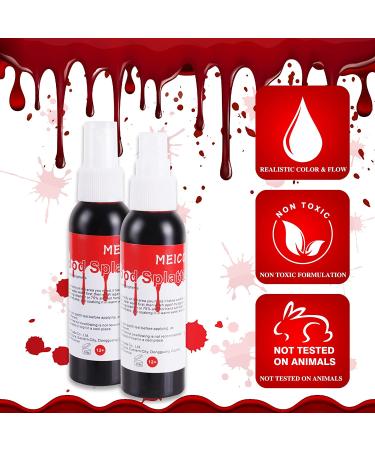 MEICOLY 2.1oz Fake Blood Spray - Halloween Liquid Blood for Zombie Bride, Vampire, and Monster SFX Makeup - Dark 1 Pack - Buy Online on SooperMarket.com