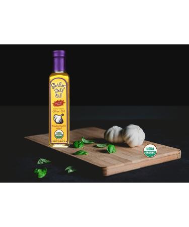 Garlic Gold Organic Extra Virgin Olive Oil - Toasted Garlic Infusion, Low FODMAP, Pack of 6 - Buy Online on SooperMarket.com