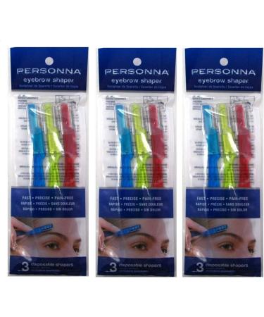 Personna Eyebrow Shaper - Unisex Grooming Tool - 3 Pack - Buy Online on SooperMarket.com