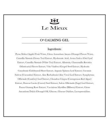 Le Mieux O2 Calming Gel with Aloe - Soothing Hyaluronic Acid Gel for Microcurrent Devices - Buy Online on SooperMarket.com