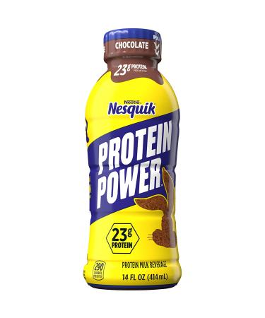 Nestle Nesquik Protein Plus Chocolate Milk - 14 Fl Oz (Pack of 12) - Buy Online on SooperMarket.com