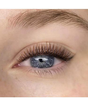 Geeneiya 13mm Short Brown Wispy Mink Lashes - 10 Pairs 3D Colored False Eyelashes for Natural Look - Buy Online on SooperMarket.com