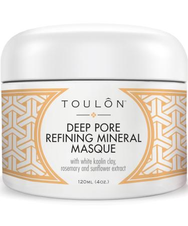 TOULON Kaolin Clay Mask for Face with White Kaolin Mineral Clay. Soft Pure Healing Mask with Minerals to Reduce Wrinkles and Blackheads & Detox Skin - Improve Complexion for Women or Men