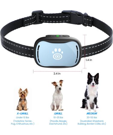 PcEoTllar Small Dog Bark Collar - Humane Anti Barking Device with 7 Levels Vibration & Beep Modes - Buy Online on SooperMarket.com