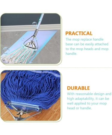 Warmhm 3pcs Glass Cleaning Scraper Replacement Mop Parts Mop Base Accessories Triangle Mop Window Cleaner Spray Mop Head Replacement Mop Base Refill Floor Mop Parts Wax Mop Iron Strip - Buy Online on SooperMarket.com