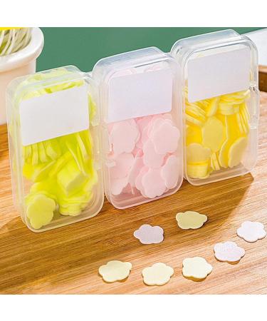 NA Portable Lemon Scented Disposable Soap Tablets - Bacteriostatic Hand Washing Petal Tablets, Yellow (1 Box) - Buy Online on SooperMarket.com
