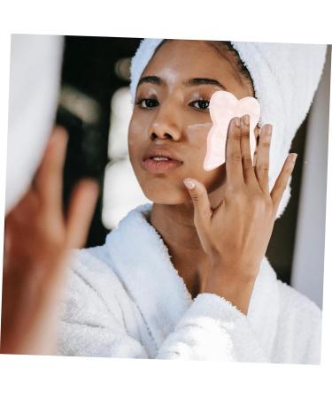 Shop NOLITOY Rose Quartz Gua Sha Butterfly Board - Facial Sculpting Tool for Radiant Skin | Pink Crystal Facial Massager - Buy Online on SooperMarket.com