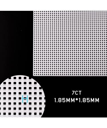 5 Pieces 7 Count Plastic Mesh Canvas Sheets for Embroidery with Needles - 10.2 x 13.2 inch - Ideal for Crafting, Knitting, and Crochet Projects - Buy Online on SooperMarket.com