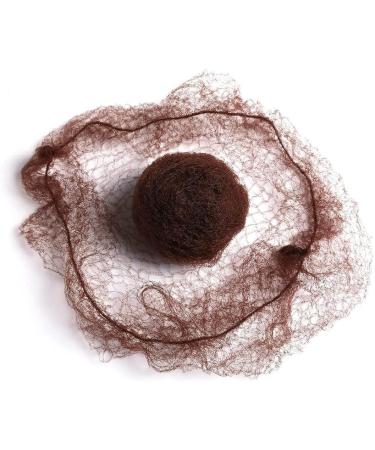 ZEVONDA 20 PCS Brown Invisible Hair Nets - 20inch Elastic Edge Mesh Hair Bun Holder for Women and Girls - Ideal for Ballet, Dance, Gymnastics - Buy Online on SooperMarket.com