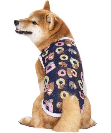 Cool Summer Pet T-Shirt for Medium & Large Dogs | Breathable Sun Protection - Navy Blue - Buy Online on SooperMarket.com