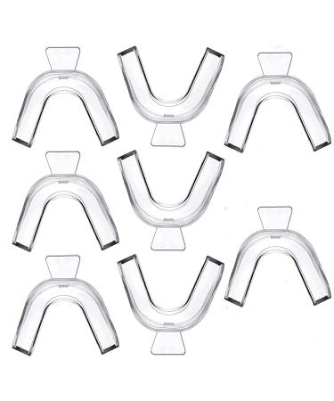 8 Pieces Teeth Whitening Mouth Trays Thermoplastic Teeth Trays Thermoforming Teeth Guards Mould Dental Oral Care Kit for Teeth Whitening Teeth Bleaching Teeth Grinding Teeth Protecting