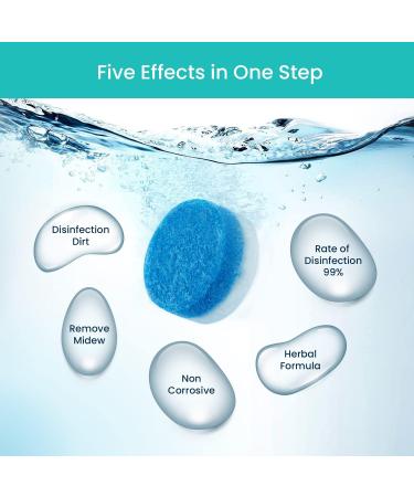 Maravello Washing Machine Cleaner & Descaler Tablets - 6 Count Sea Salt - Mold & Stain Remover for Front & Top Load Washers - 6-Month Supply - Buy Online on SooperMarket.com